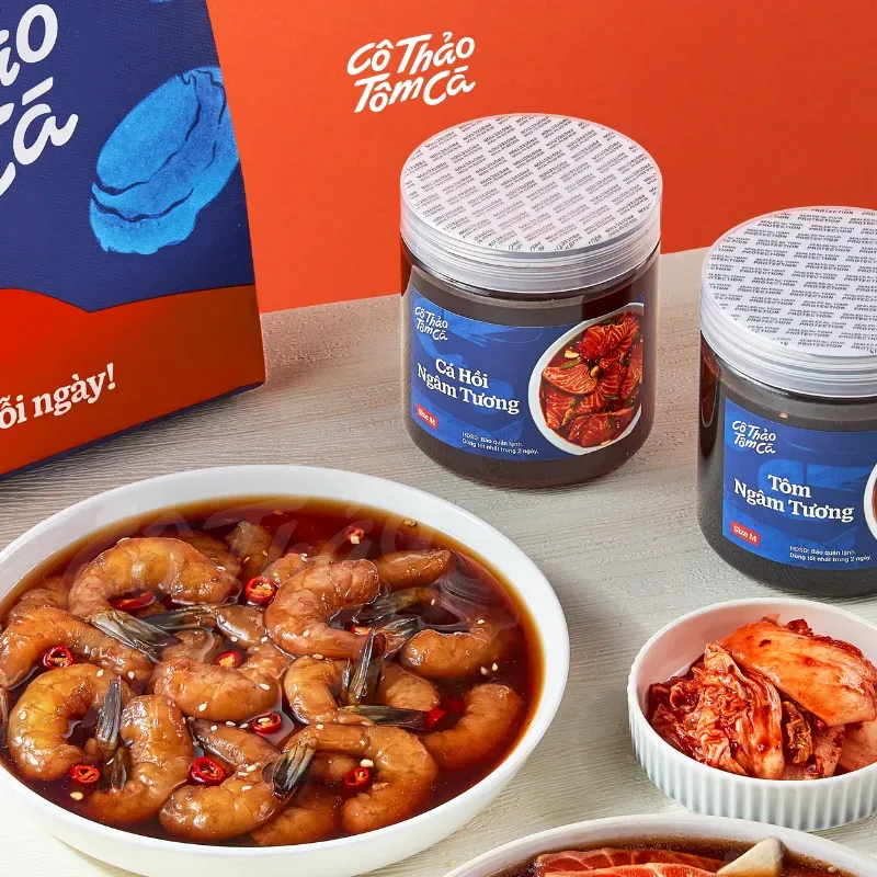 Tôm ngâm tương - Cô Thảo Tôm Cá